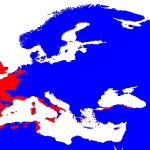 Anopheles algeriensis modeled distribution map