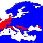 Culiseta morsitans modeled distribution map